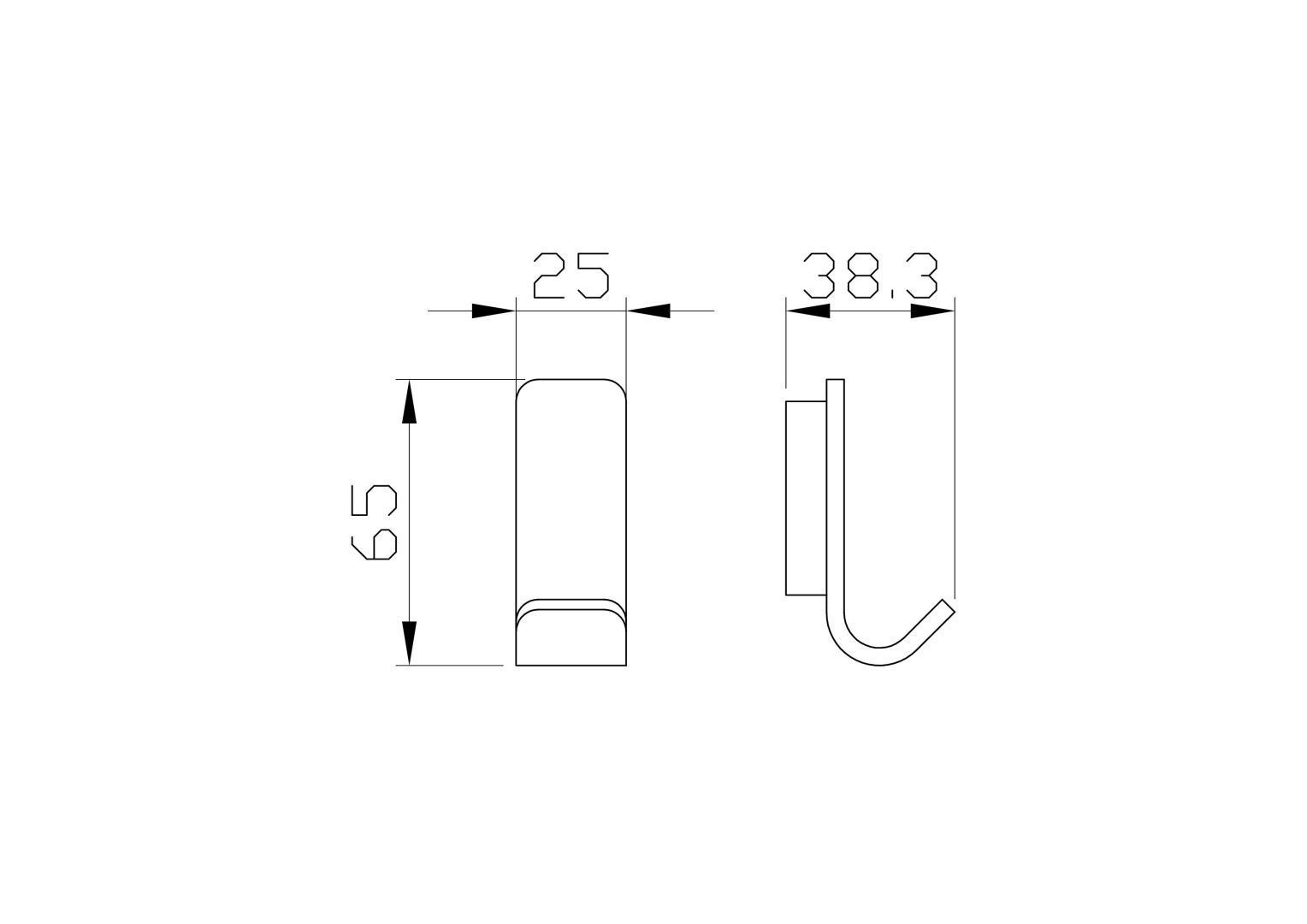 Приобрести крючок для ванной wonzon & woghand lotte, темный графит (ww-8315-bgm)