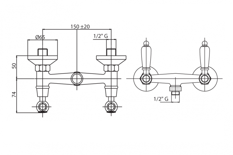 Приобрести cezares смеситель для душа first, бронза first-d-02-bi