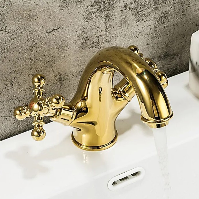 Приобрести gappo смеситель для раковины g1089-6, золото 16658