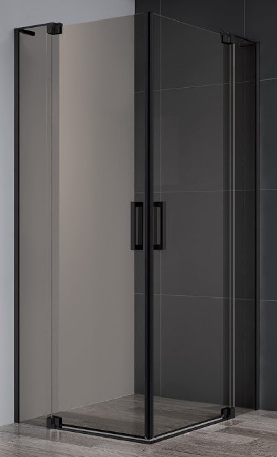 Приобрести cezares душевое ограждение slider 100х110см slider-a-2-100/110-br-nero