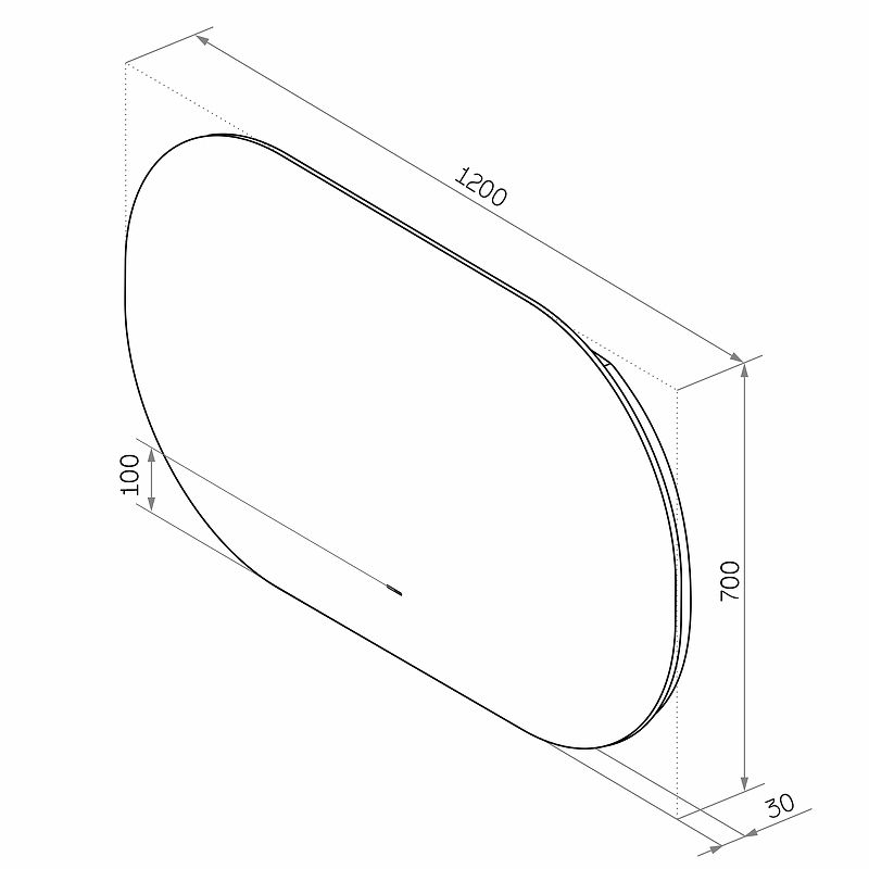 Приобрести continent зеркало с подсветкой fleur 120х70 см, бесконтактный включатель, белое