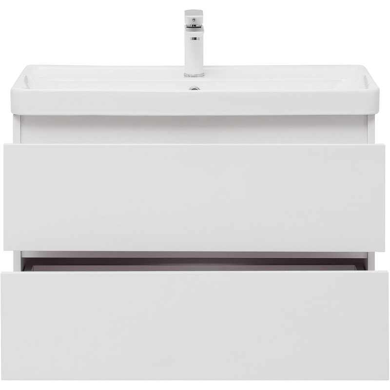 Приобрести aquanet тумба с раковиной вега 80 см, (2 ящика)