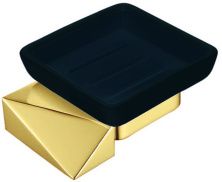 Boheme Мыльница Venturo New, золото\черная 10313-G-B