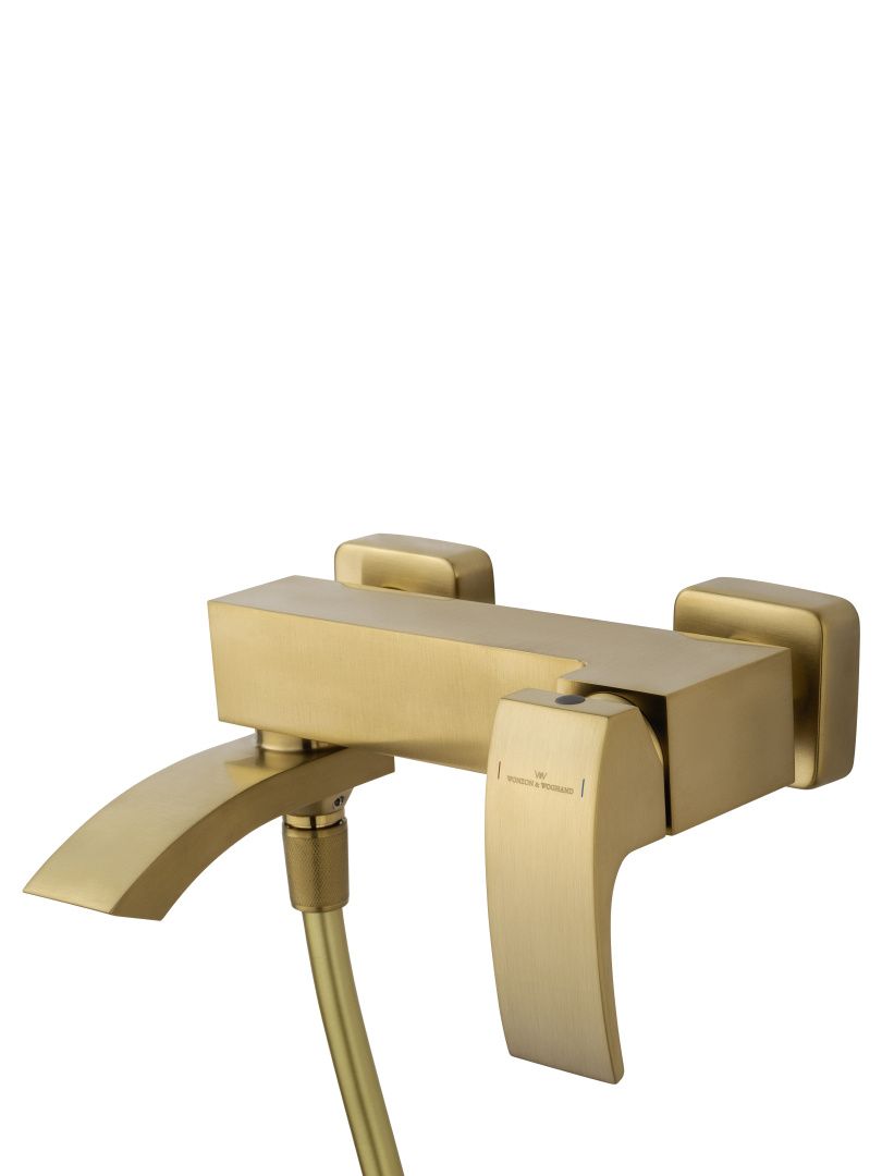 Приобрести смеситель для ванны с душем wonzon & woghand fit, брашированное золото (ww-88639009-bg)