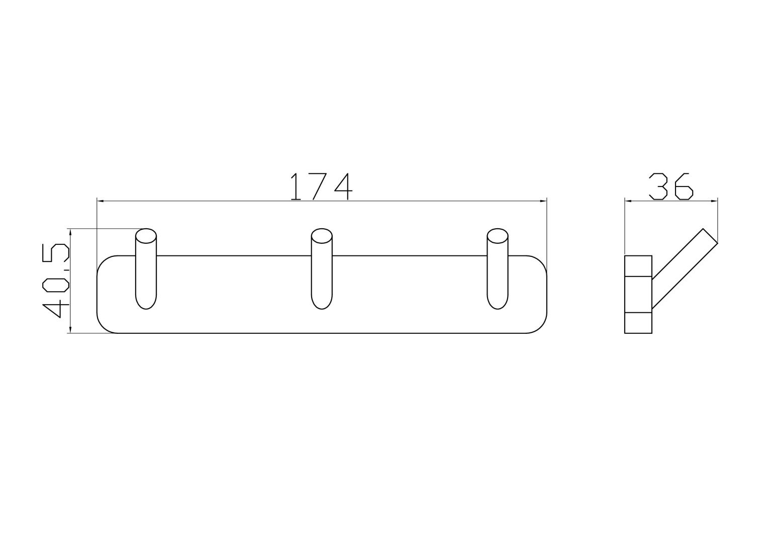 Приобрести вешалка с 3 крючками для ванной wonzon & woghand still, хром (ww-6635)