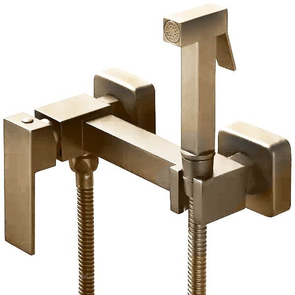 Приобрести grocenberg смеситель с гигиеническим душем, бронза gb101nbr