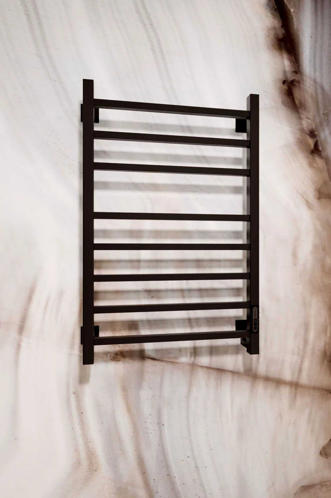 Приобрести veconi полотенцесушитель электрический barro-b 50х80 см, черный b8050b-b