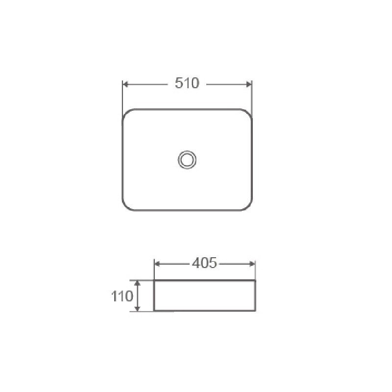 Приобрести раковина накладная azario 510*405*110 мм, белая