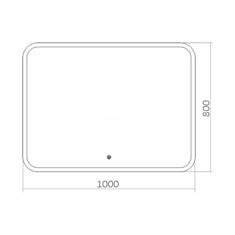 Приобрести azario зеркало стив 1200*800, белый, сенсорный включатель, фр-00001937