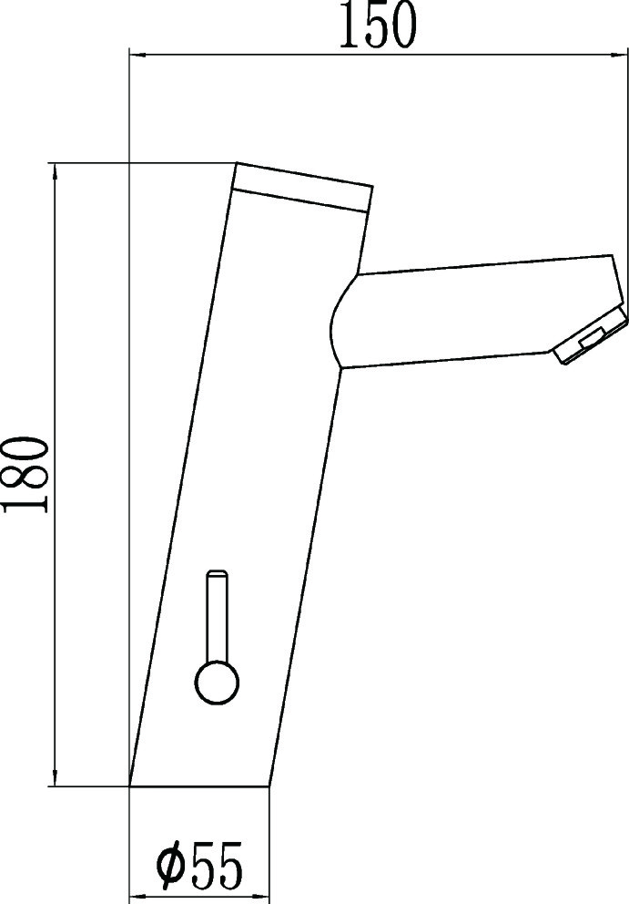 Приобрести savol смеситель для раковины, сенсорный,180мм, хром s-gy8805