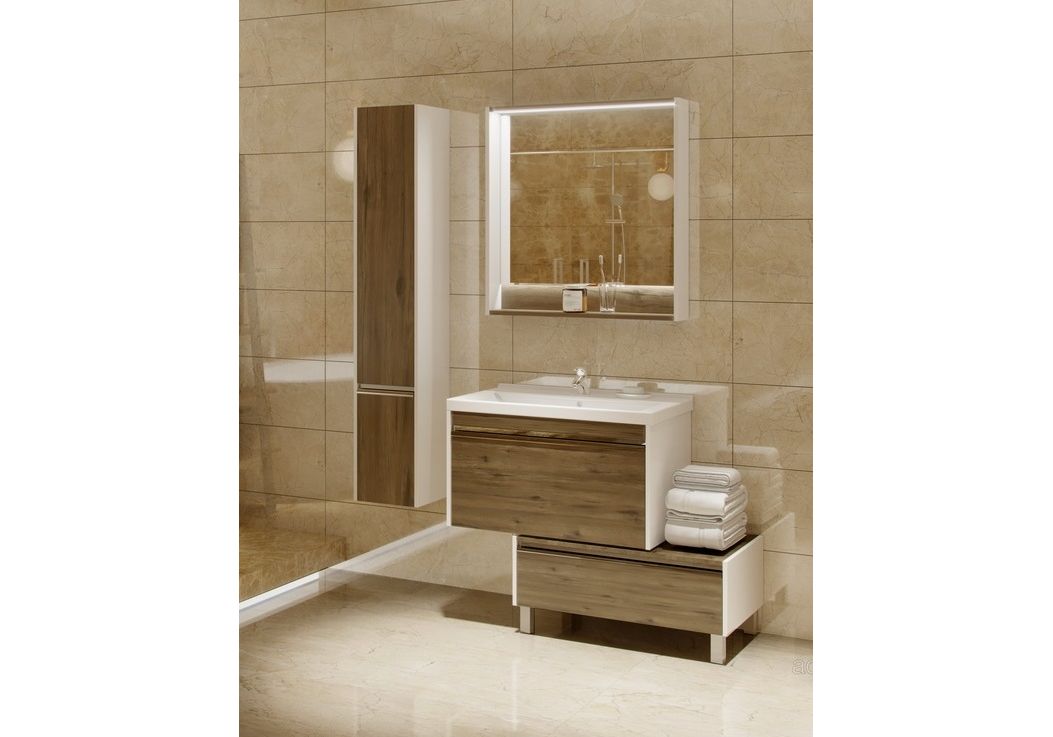 Приобрести зеркало акватон капри 80 см 1a230402kpdb0