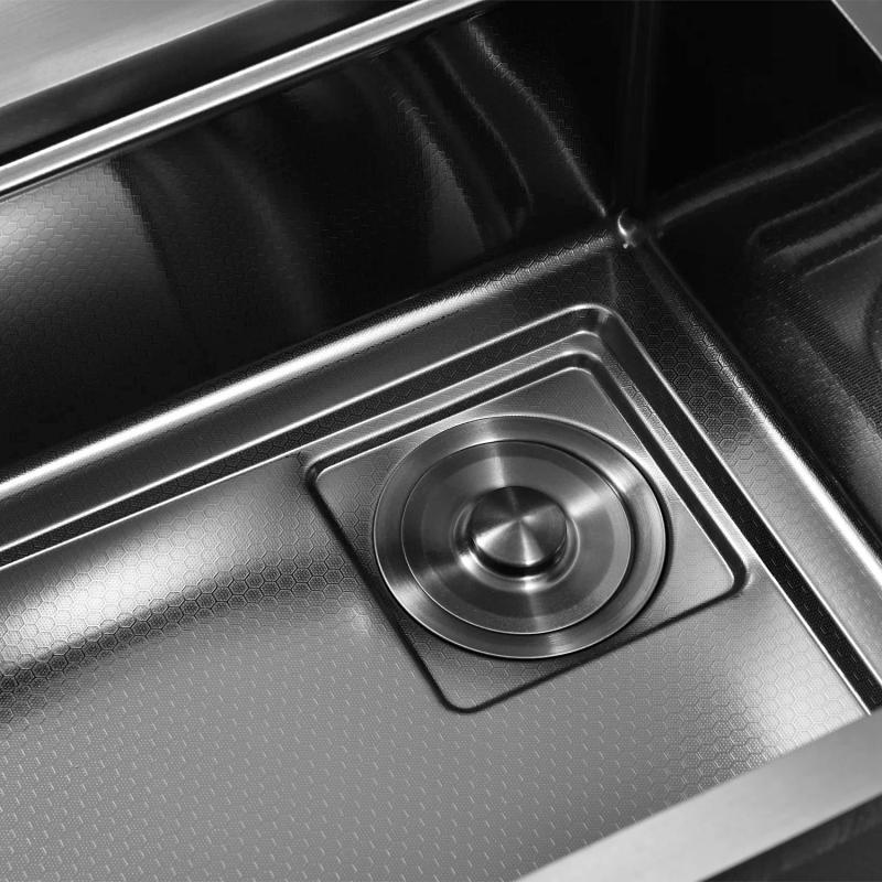 Приобрести gerhans кухонная мойка 58х48 см, правосторонняя, графит