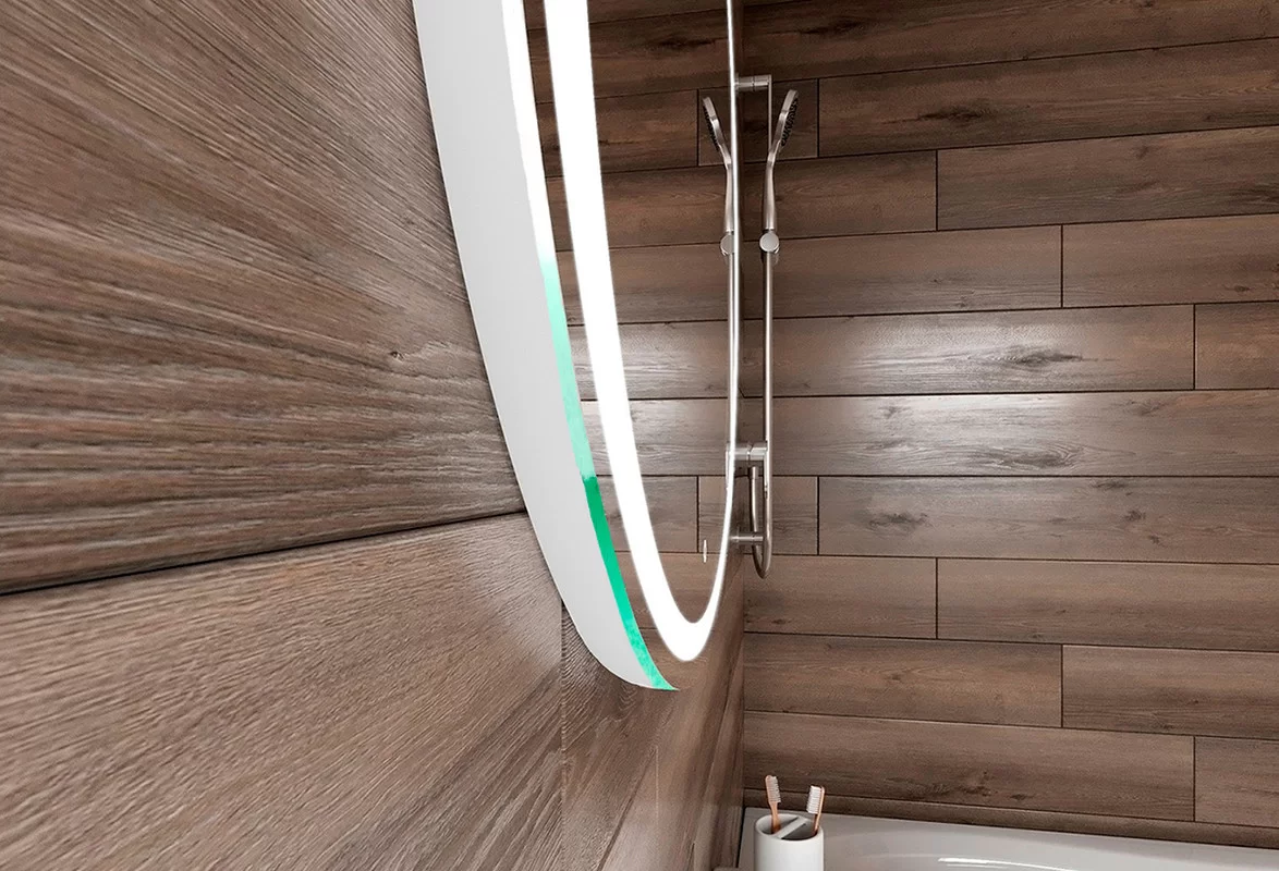 Приобрести continent зеркало с подсветкой credo 90х70 см, белое