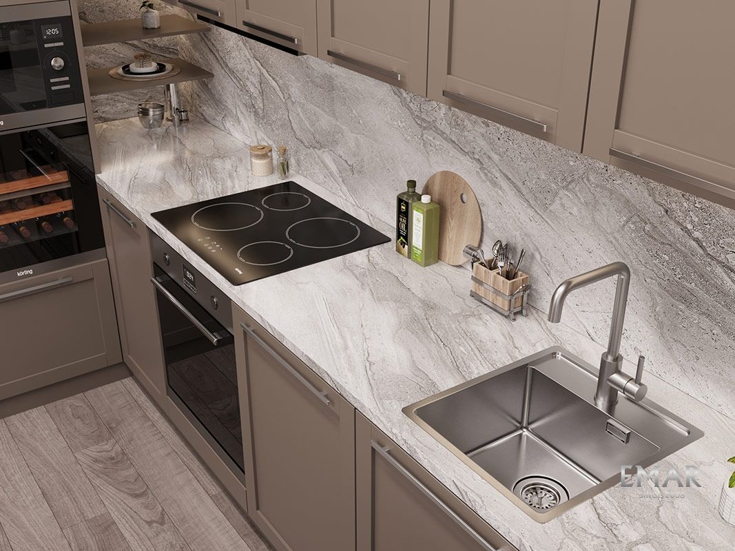 Приобрести oulin кухонная мойка 77х50 см, сатин oulin ol-fur112