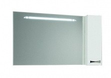 Зеркало шкаф Акватон Диор 120 см, правое, цвет белый