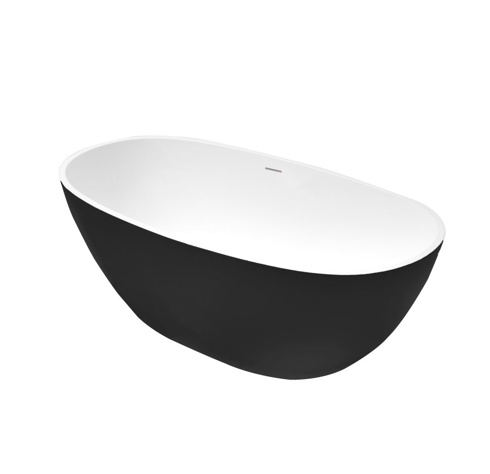 Приобрести grossman отдельностоящая ванна classic 150x78 см, черная матовая gr-2403mb