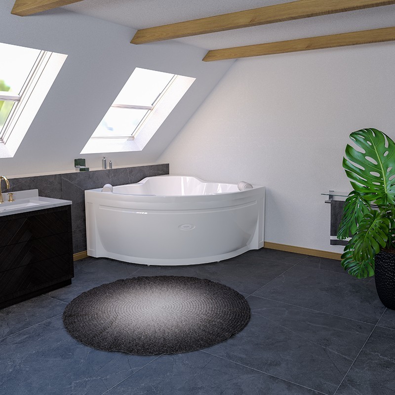 Приобрести радомир акриловая ванна сорренто 140x140 см (комплект каркас, слив, подголовники)