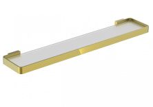 Стеклянная полка для ванной WONZON & WOGHAND LOTTE, Брашированное золото (WW-8327A-BG)