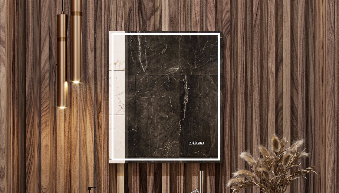 Приобрести зеркало velvex klaufs media 60 см c антизапотеванием, bluetooth, подсветка, сенсорное управление, zkkla.me.60.al