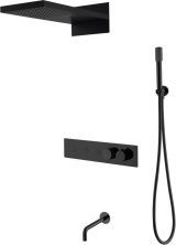 Boheme Душевая система Fusion с термостатом, встраиваемая, черная 131-2-B
