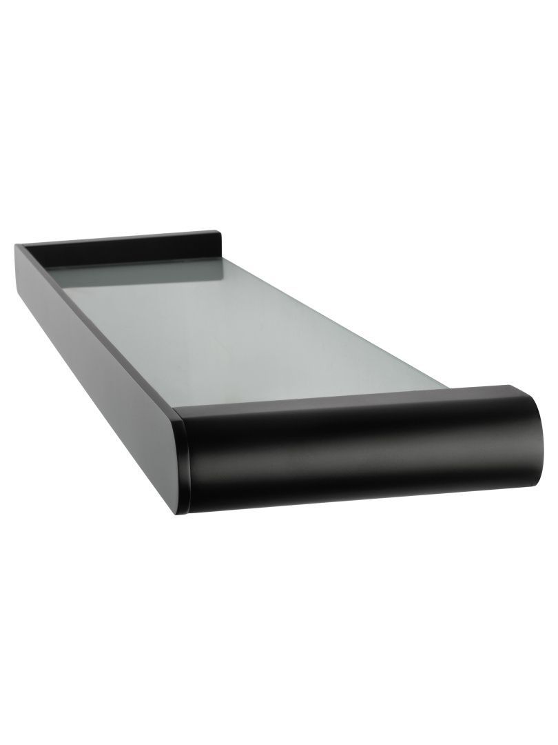 Приобрести стеклянная полка для ванной wonzon & woghand carbon, черный (ww-7727)