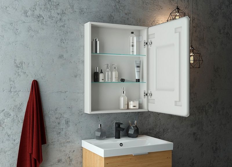 Приобрести continent зеркало шкаф с подсветкой emotion 60х80 см, сенсорный включатель, белое