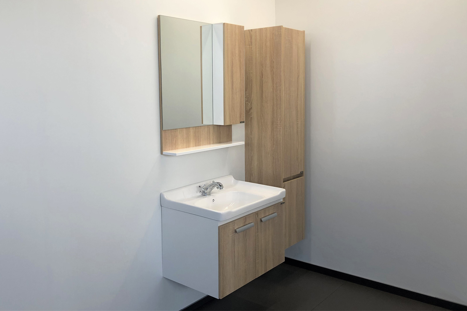 Приобрести сomforty зеркало-шкаф "рига-70" дуб сонома