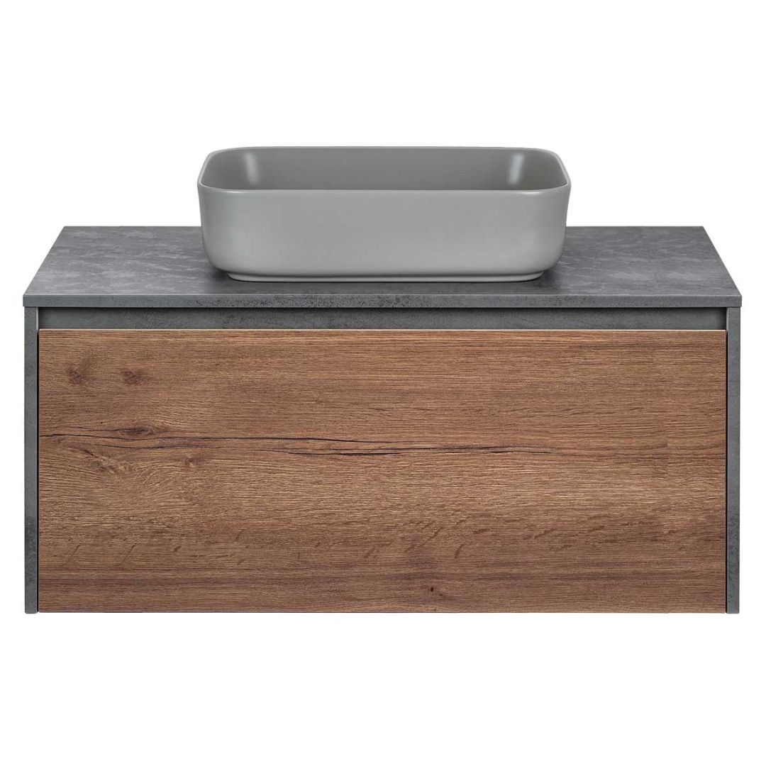 Приобрести vincea тумба со столешницей mesa 100 см, дуб табак\бетон vmc-2ms100tb