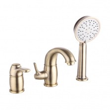 IDDIS Смеситель на борт ванны Oldie, 3 -отверстия, бронза OLDBR30i07