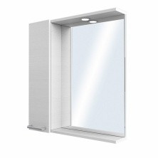 Зеркало шкаф Акватон Ронда 60 с подсветкой, дуб светлый