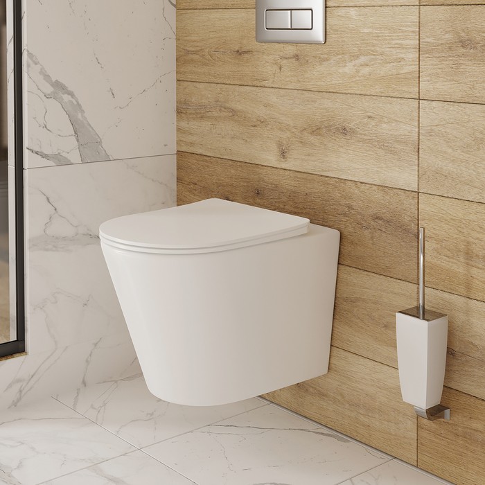 Приобрести iddis унитаз подвесной безободковый calipso, с тонкой крышкой микролифт, calrdsei25