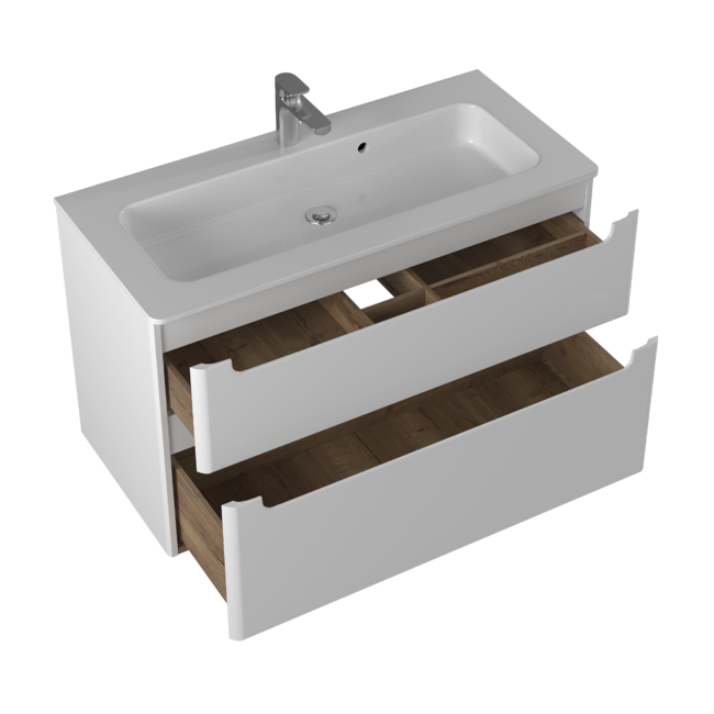 Приобрести briz тумба подвесная estel 100 см, белая, т18-100