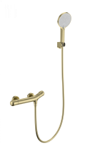 Смеситель для душа с термостатом WONZON & WOGHAND T-1000, Брашированное золото (WW-B2057-A-BG)