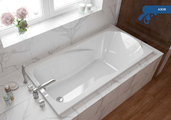 Приобрести ванна акриловая mirsant азов premium 150х75