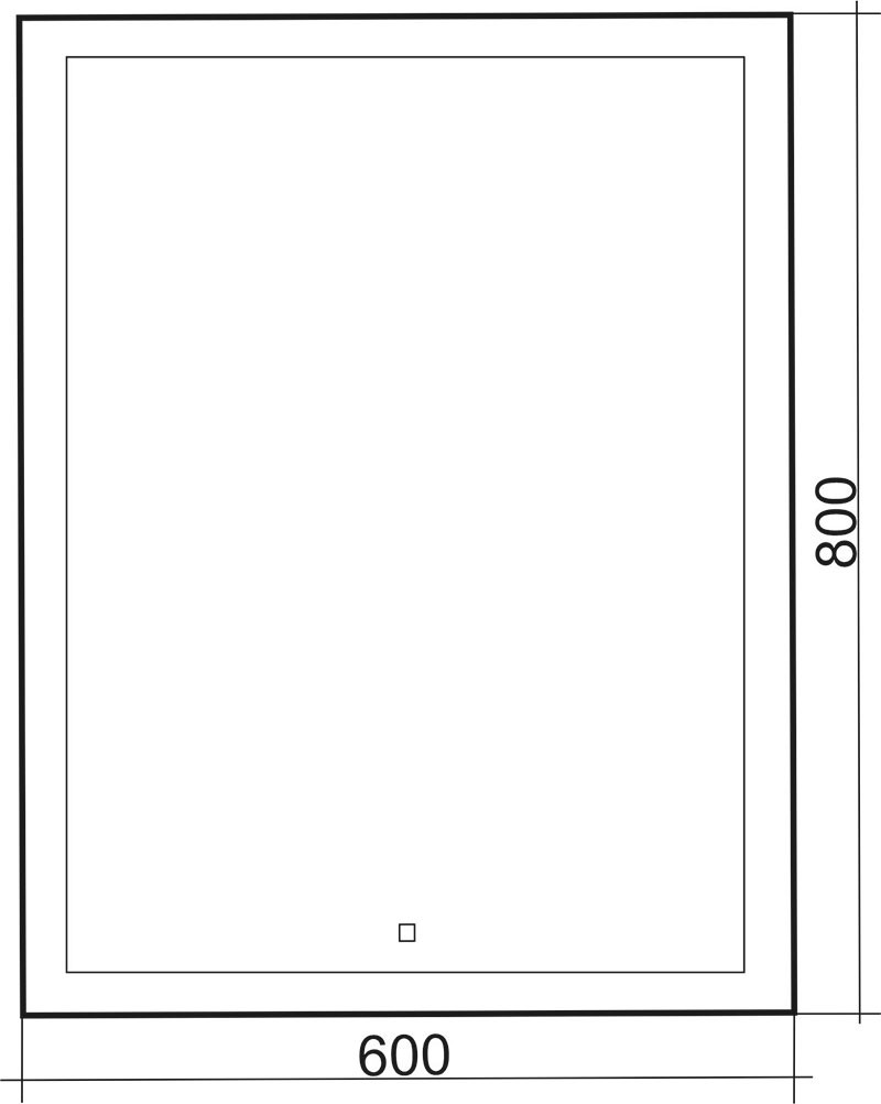 Приобрести azario зеркало гуверт 600*800 сенсор выкл