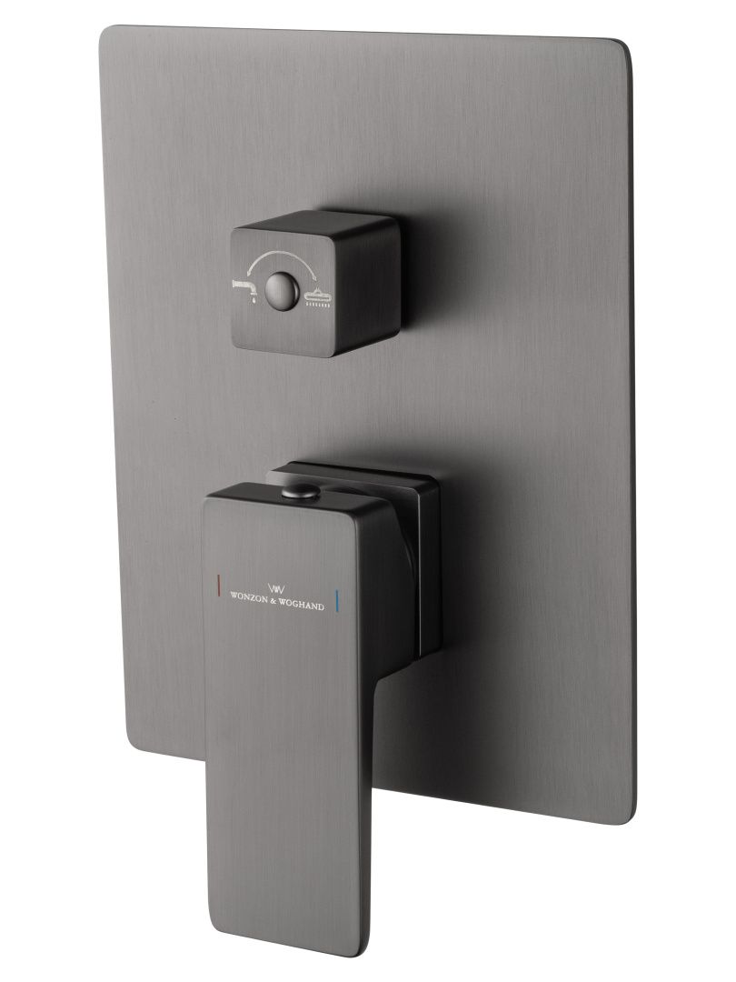 Приобрести душевая система встраиваемая wonzon & woghand cube 2.0, темный графит (ww-88939068-bgm)