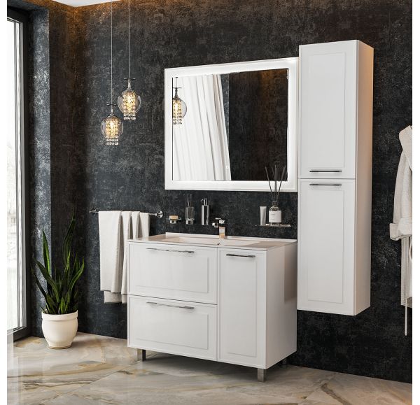 Приобрести mirsant пенал подвесной адель 34 см, белый ут000058166