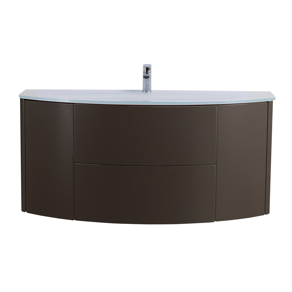 Приобрести cezares тумба подвесная с раковиной eden 121 см grigio talpa opaco, стекло,серая 54407