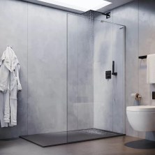 Veconi Душевая перегородка Korato 110x200 см, хром, прозрачное KR72-110-01-C7