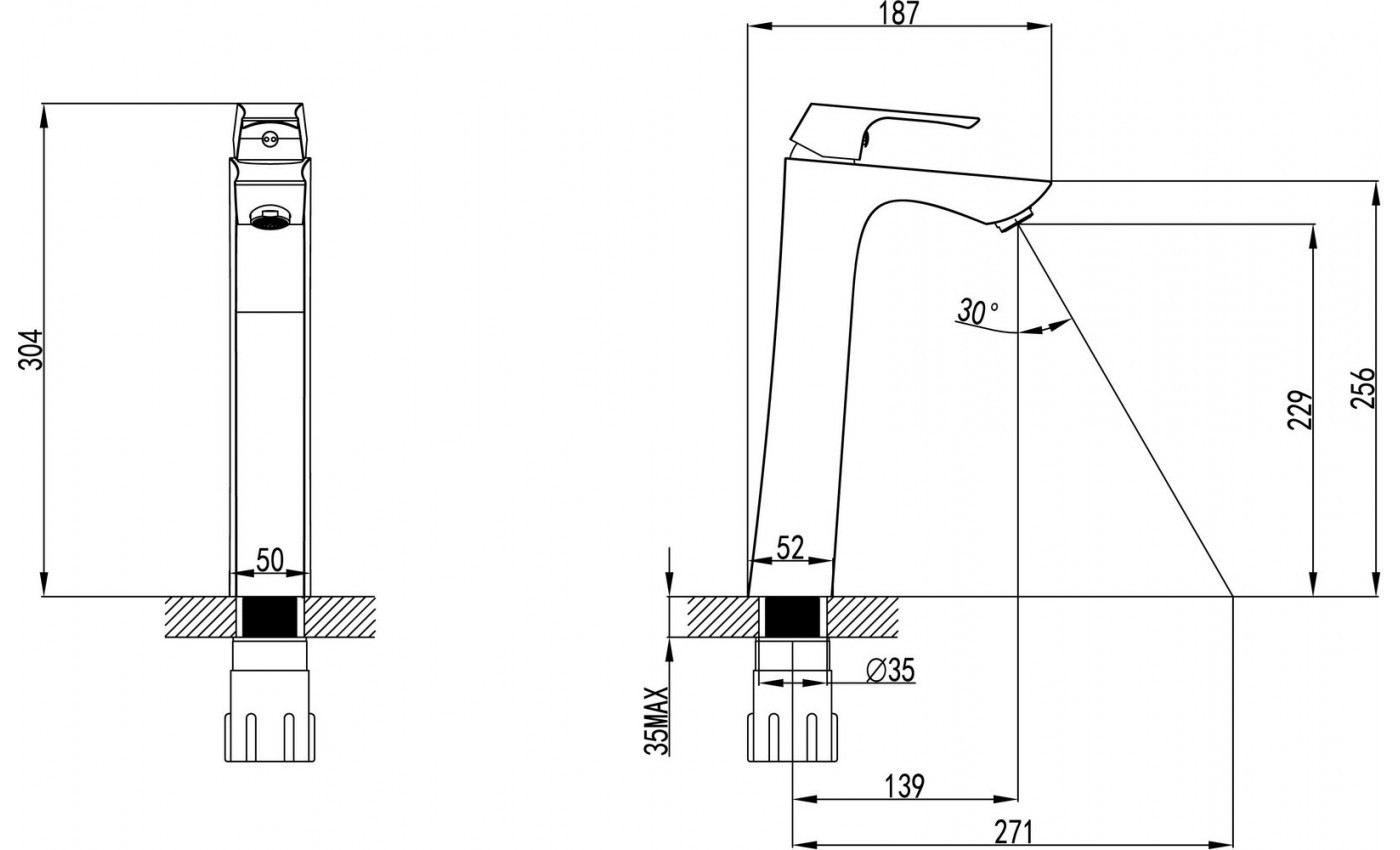 Приобрести lemark смеситель для раковины unit, высокий, хром lm4509c