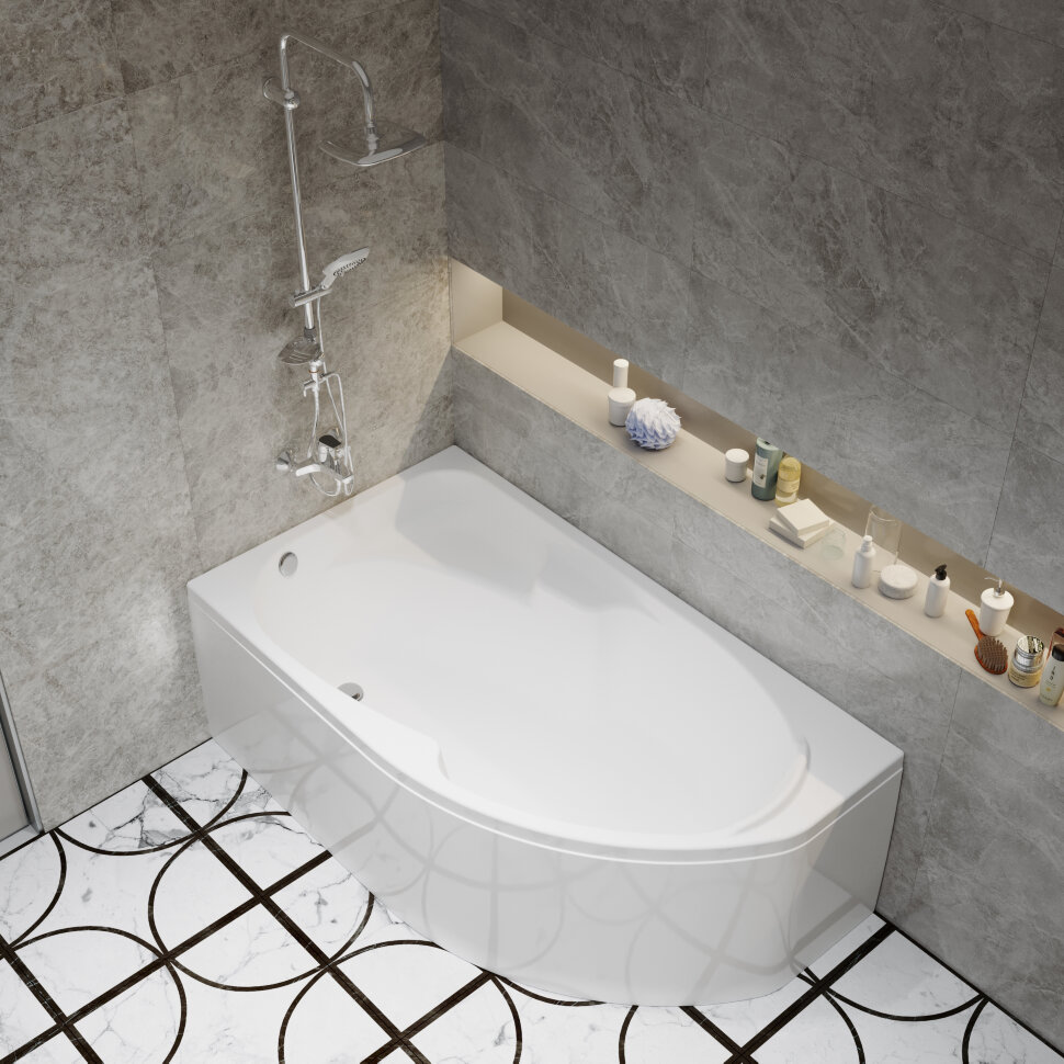 Приобрести тритон ванна акриловая софия 170х95 см, асимметричная, левая щ0000046664