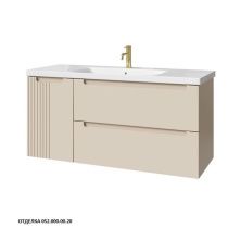 Caprigo Тумба с раковиной TERMIN-Smalty META 120 см, левая, кремовая, эмаль