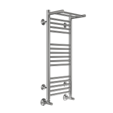 Terminus Полотенцесушитель Аврора П16 30х80 см, с полкой, водяной, хром