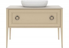Тумба напольная со столешницей Kerama Marazzi Plaza Classic 120 см PL.C.120.1+1\CAP, капучино