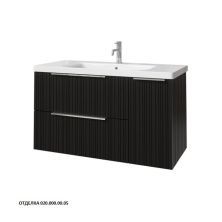 Caprigo Тумба с раковиной RAIN 100 см, правая, графит, эмаль