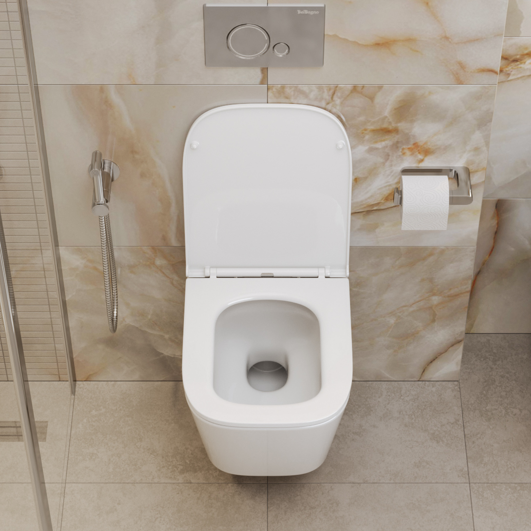 Приобрести belbagno унитаз безободковый подвесной ardente-tor со смывом tornado с сиденьем дюропласт, микролифт, белый bb520ch-tor/bb2322sc