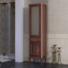 Opadiris Пенал Лоренцо 45х174 см, напольный, левосторонний, светлый орех
