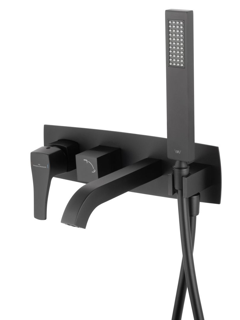 Приобрести смеситель для ванны встраиваемый wonzon & woghand flex, черный матовый (ww-88889072-mb)
