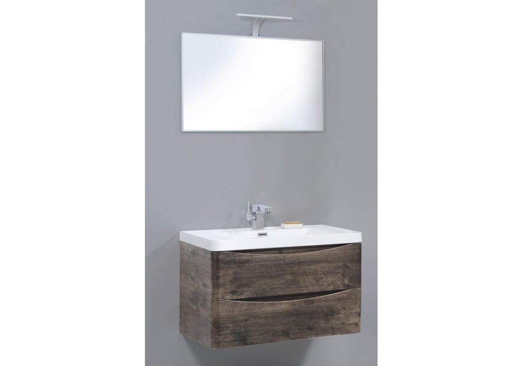 Приобрести тумба подвесная с раковиной belbagno ancona-n-800-2c-so-rw 80 см, темный дуб