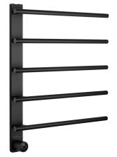 Полотенцесушитель электрический WONZON & WOGHAND NÜRNBERG, Черный матовый (WW-AL345-MB)